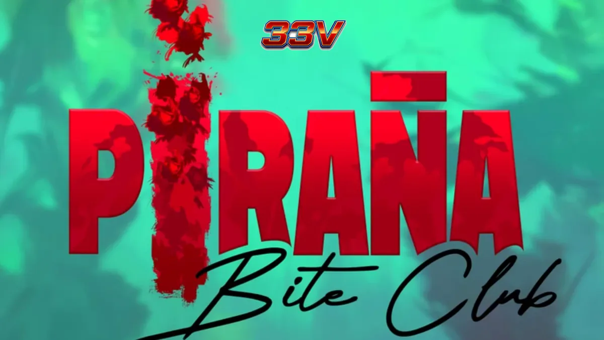 Piranha Bite Club slot dengan tema retro pin-up dan predator bawah air